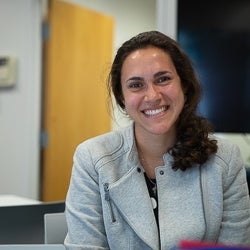 Sophie Khorasani smiling at camera.