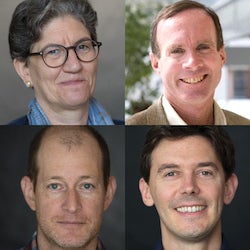 Headshots of Lisa Robinson, James Hammitt, Stephen Resch and Stéphane Verguet