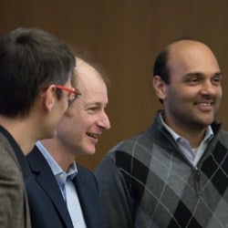 Miguel Hernan, Stephen Resch, and Vidit Munshi at Symposium.